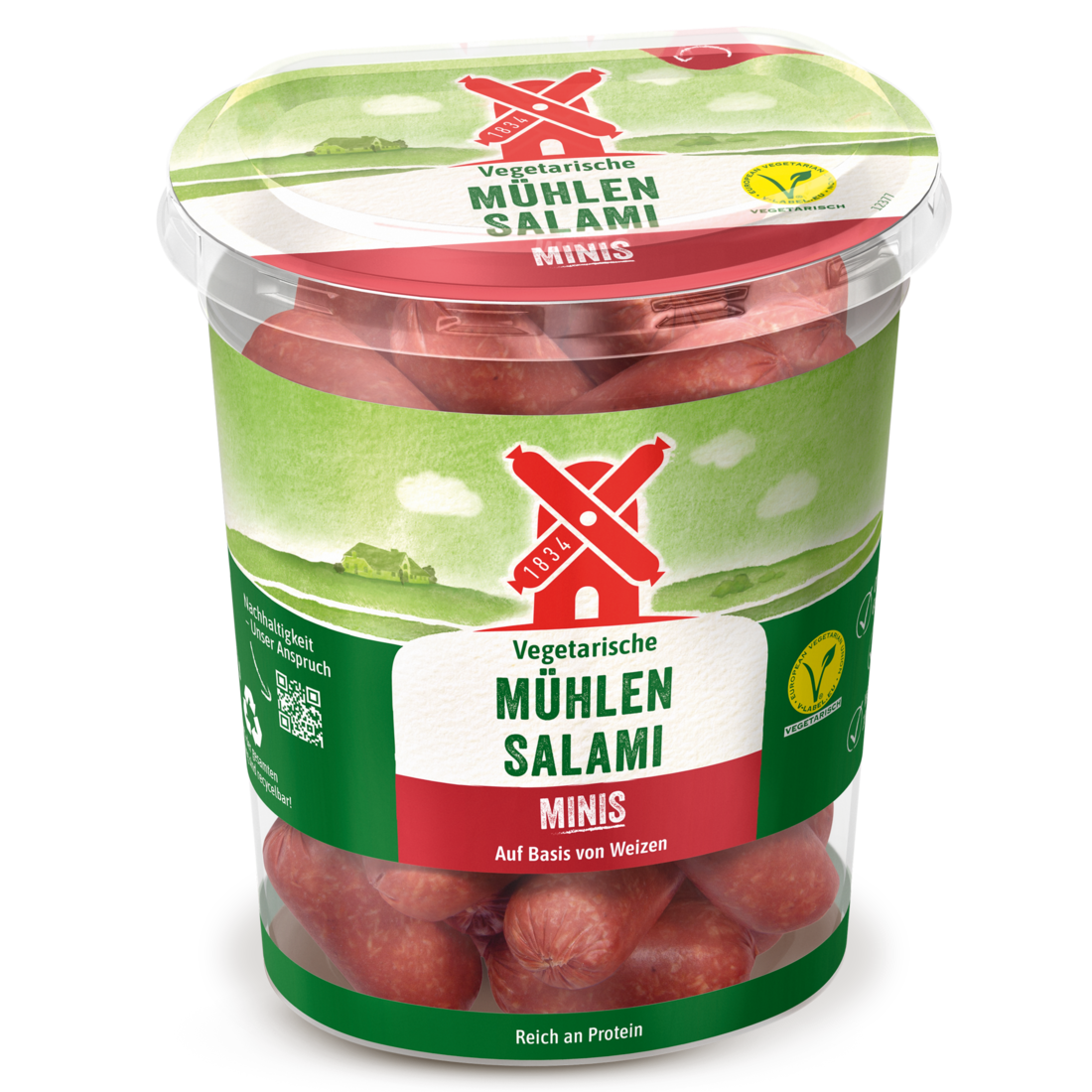 Vegetarische Mühlen Salami Minis Rügenwalder Mühle